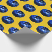Vivid Blueberry Wrapping Paper Cadeaupapier (Hoek)