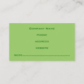 Vivid Carte de visite vert (Dos)