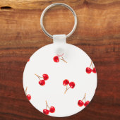 Vivid Cherry Pattern Sleutelhanger (Voorkant)