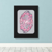 Vivid Contrast: Modern Geometric Abstract Print (Insitu (Houten vloer))