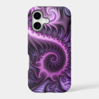 Vivid Cool Abstrait rose violet Fractal Art Spiral