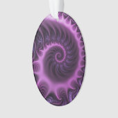 Vivid Cool Abstrait rose violet Fractal Art Spiral (devant)