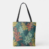 Vivid Coral Forest - Canvas tas (Achterkant)