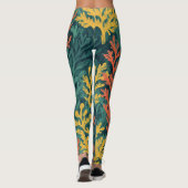 Vivid Coral Forest - Leggings (Dos)