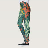 Vivid Coral Forest - Leggings (Gauche)