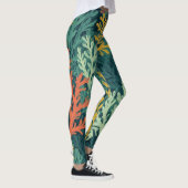 Vivid Coral Forest - Leggings (Droite)