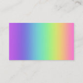 Vivid Couleurs arc-en-ciel Carte de visite (Dos)