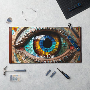 Vivid Eye Glas in lood Mozaïek Bureaumat
