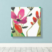Vivid Flowers I Canvas Afdruk (Insitu (Houten vloer))