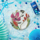 Vivid Flowers I Papieren Bordje (Feest)