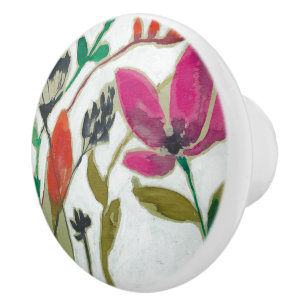 Vivid Flowers Keramische Knop