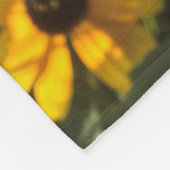 Vivid Flowers met bijen Fleece Deken (Hoek)