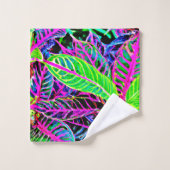 Vivid Foliage Elegance Motif (Gant de toilette)