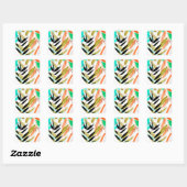 Vivid Fronts II Vierkante Sticker (Vel)