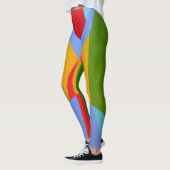 Vivid Fusion Abstract Leggings (Gauche)
