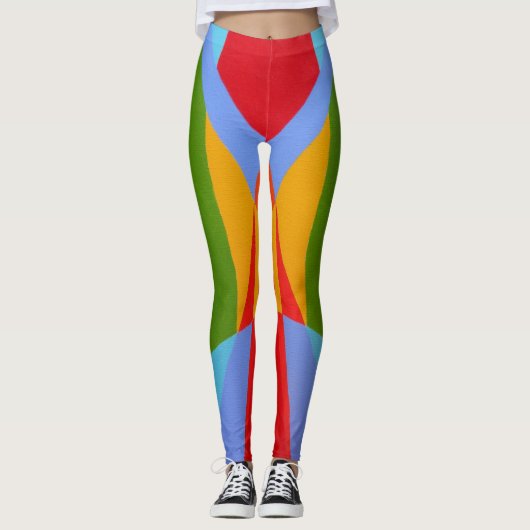 Vivid Fusion Abstract Leggings (Devant)