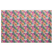 Vivid Hibiscus tropicaux tissu Abstrait (Fat Quarter)