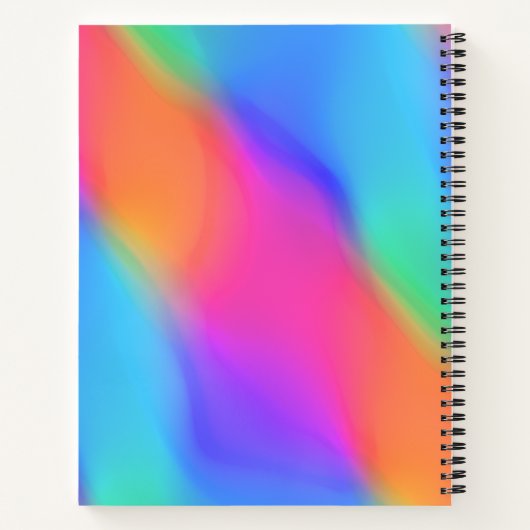 Vivid Holographic Personated Spiral Notebook Notitieboek (Achterkant)