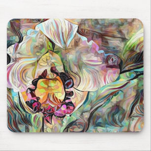 Vivid Iris Flower Muismat