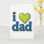 Vivid J'aime Papa Carte Graphique (Fleur jaune)
