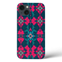 Vivid Jewel-Tone Kaleidoscope Phone Case