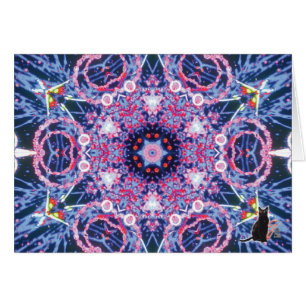 Vivid Kaleidoscope Wenskaart