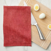 Vivid kerst rood feestdag thuis Decor Kitchen Theedoek (Quarter Fold)