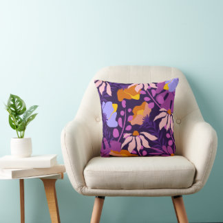 Vivid Modern Flower Design Sierkussen