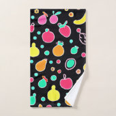 Vivid Neon Motif fruité (Serviette à main)