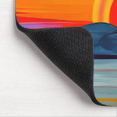 Vivid Ocean Sunset Over Mountains Muismat (Hoek)