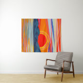 Vivid Ocean Sunset Over Mountains Wandkleed (In Situ (horizontaal))