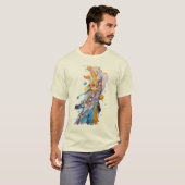 Vivid Paint Splash Abstract T-shirt (Voorkant volledig)