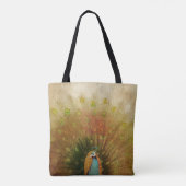 Vivid Peacock Fan Draagtas (Achterkant)