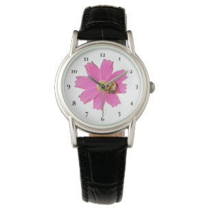 Vivid Pink Cosmos Flower Watch Horloge