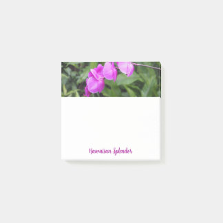 Vivid Pink Hawaiian Flowers Square Post-it® Notes