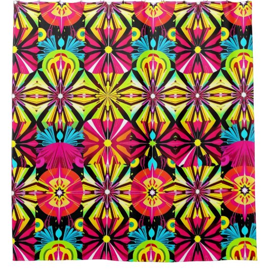 Vivid Pop Art Douche rideau - Couleurs Gras (Devant)