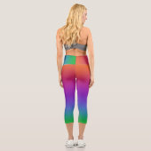 Vivid Rainbow Capri Leggings (Verso)