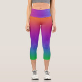 Vivid Rainbow Capri Leggings (Recto)