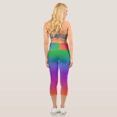 Vivid Rainbow Capri Leggings (Verso)
