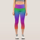 Vivid Rainbow Capri Leggings (Recto)