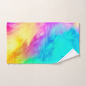 Vivid Rainbow Fluffy Fur Texture-75201 (Serviette à main)