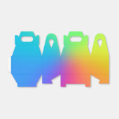 Vivid Rainbow Ombre Birthday Party Bedankdoosjes (Uitgevouwen)