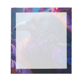 Vivid Rainbow Raven Art-laptop Notitieblok