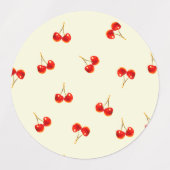 Vivid Red Cherry Labels (Design 2)