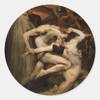 Vivid Retro - Dante en Virgil Ronde Sticker