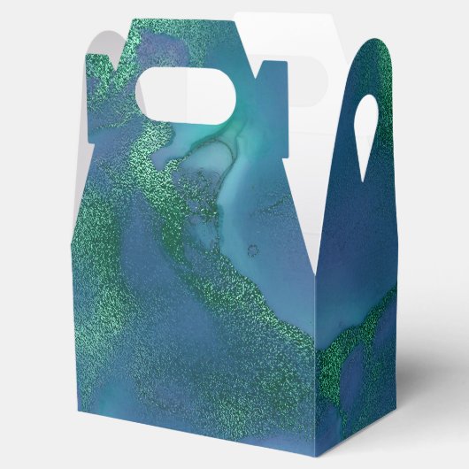 Vivid Shimmering Ink Splash Bedankdoosjes (Geopend)