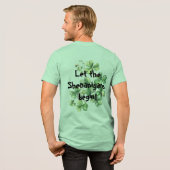 Vivid Skull with Green Hat Illustration Tri-Blend Shirt (Voorkant)