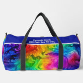 Vivid Spectrum Swirl Monogram Personalized Travel  Plunjezak (Voorkant)