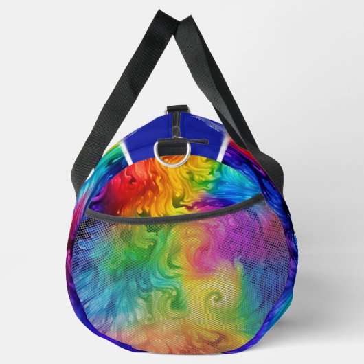 Vivid Spectrum Swirl Monogram Personalized Travel  Plunjezak (Rechts)