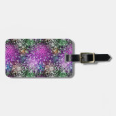 Vivid Spotty Pattern Bagagelabel (Voorkant horizontaal)